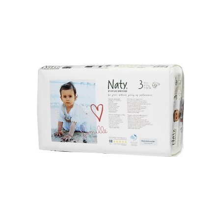 NATY Pieluchy jednorazowe no.3, 4-9 kg, 50 szt ECONOMY PACKS EKO